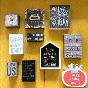 Whimsical Signs for Home or Office Decor